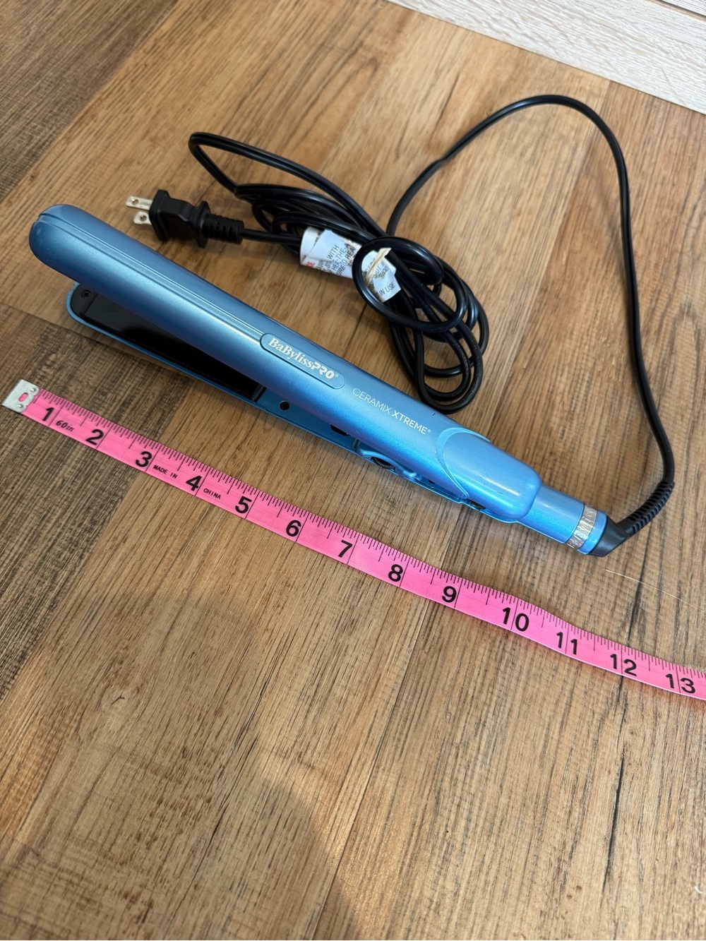 BaBylissPRO Metallic Blue Ceramic Flat Iron Hair Straightener - Picture 2 of 12